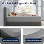 Avenco Twin Mattress 10 Inch, Memory Foam Twin Size Mattress in a Box for Comfort Sleep & Pressure Relief, CertiPUR-US Certified for Medium Firm Mattresses
