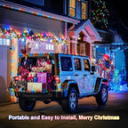 JMEXSUSS 100 LED Christmas Lights Battery Operated Rope Lights Outdoor Waterproof, 33 ft 8 Modes Battery Powered String Lights with Remote for Car Tree Christmas Decor (Multicolor)