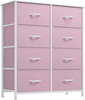 YITAHOME Black Dresser & Chest of Drawers, Tall Storage Tower with 8 Drawers, Storage Drawer Organizer for Closet, Living Room
