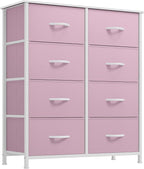 YITAHOME Black Dresser & Chest of Drawers, Tall Storage Tower with 8 Drawers, Storage Drawer Organizer for Closet, Living Room