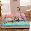 MAXYOYO Full Size Futon Floor Mattress Shikibuton Sleeping Mats for Adults, Floor Futon with High-Density Foam, Portable Mattress for Living Room, Guest Room, Bohemian B