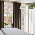 Lazzzy Velvet Blackout Curtains Thermal Insulated Room Window Drapes Super Soft Luxury Curtains for Living Room Bedroom Rod Pocket 2 Panels, Truffle, 52" W x 90" L