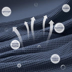 PHF 100% Cotton Waffle Weave Blanket King Size for Bed,Snag Proof Lightweight Breathable Moisture-Wicking Throw for Couch,Great for Layering in Cold Weather,Machine Washable,Home Decor Gift-Dark Navy