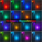 Minetom RGB LED String Lights - 21FT 60 LED Battery Operated Globe Lights with Remote, Color Changing Fairy Lights for Bedroom RV Christmas Valentine's Day Party Wedding Camping Indoor Outdoor Decor