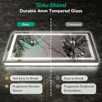 TokeShimi 36x36 LED Bathroom Vanity Mirror with Lights 3 Colors,LED Mirror for Bathroom,Front Lit + Backlit Stepless Dimmable,Anti-Fog,Memory,HD Tempered Glass,UL Listed,Waterproof