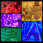 Minetom USB Star String Lights - 33 ft 100 LED Color Changing Star Fairy Lights with Remote and Timer, 16 Single Colors and 7 Modes Starry Lights for Bedroom Dorm Tent Bed Patio Christmas Party Indoor