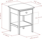 Winsome 82218 Wood Claire Accent Table, Natural 18 inches