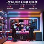 Tenmiro Upgraded Smart IC 100ft LED Lights for Bedroom, Multiple Colors on One Line LED Strip Lights, Bluetooth APP Control Music Sync Color Changing Strip Lights for Room Home Party Decoration