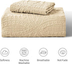 Love's cabin Twin Quilt Set Camel Bedspreads - Soft Bed Fall Lightweight Bedspread Comforter - Modern Style Coin Pattern Coverlet for All Season - 2 Pieces (1 Quilt, 1 Pillow Sham)