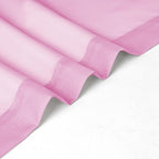 Chyhomenyc Pink Sheer Curtains 54 Inch Long 2 Panels, Light Filtering Rod Pocket Voile Short Curtains Drapes for Living Room Bedroom Small Windows, 42Wx54L Inches