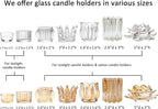GOLDEAL 6Pcs Gold Votive Candle Holders, Thick Glass Tea Light Candle Holder Bulk, Tealight Candle Jars for Wedding Table Decor, Party Supplies, Bridal Shower Decorations, Centerpieces for Tables