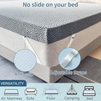 Airensky 3 Inch Memory Foam Mattress Topper, Cooling Gel Infused High Density King (76"x80") Topper with Removable Skin-Friendly Cover, Bed Topper for Pressure Relief Back Pain, CertiPUR-US Certified