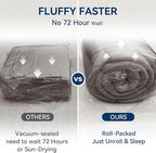BDEUS Dual Layer 5 Inch Memory Foam Mattress Topper Twin Size, 2 Inch Gel Memory Foam Plus 3 Inch 1450 GSM Down Alternative Quilted Pillow Top Mattress Pad Cover,Dark Gray