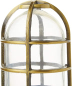 Woods L1706AB Vandal Resistant 150W Incandescent Security Light; Ceiling Mount; Antique Brass
