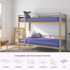 NapQueen 5 Inch Twin Memory Foam Mattress, Medium Feel, CertiPUR-US Certified, Bed in a Box, Breathable Soft Fabric Cover, Blue