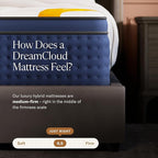 DreamCloud Premier Rest 14" Twin Mattress - Luxury Hybrid Memory Foam - 365 Night Trial - Premium Pressure-Relieving Layers - Forever Warranty - Mattress in a Box - CertiPUR-US Certified