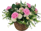 Artificial Flowers 25pcs Fake Roses, Rose Pink Foam Faux Flower for DIY Wedding Bouquets Bridal Shower Centerpieces Floral Arrangements Home Decorations Party Backdrops Table