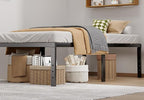 Metal Bed Frame Twin Size - 18 Inch Heavy-Duty Twin Platform Bed Frame No Box Spring Needed, Easy Assembly, Noise-Free, Sturdy Mattress Foundation, Underbed Storage Space
