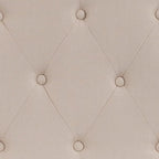 Flash Furniture Cambridge Button Tufted and Diamond Stitched Upholstered Full Size Headboard in Beige Fabric