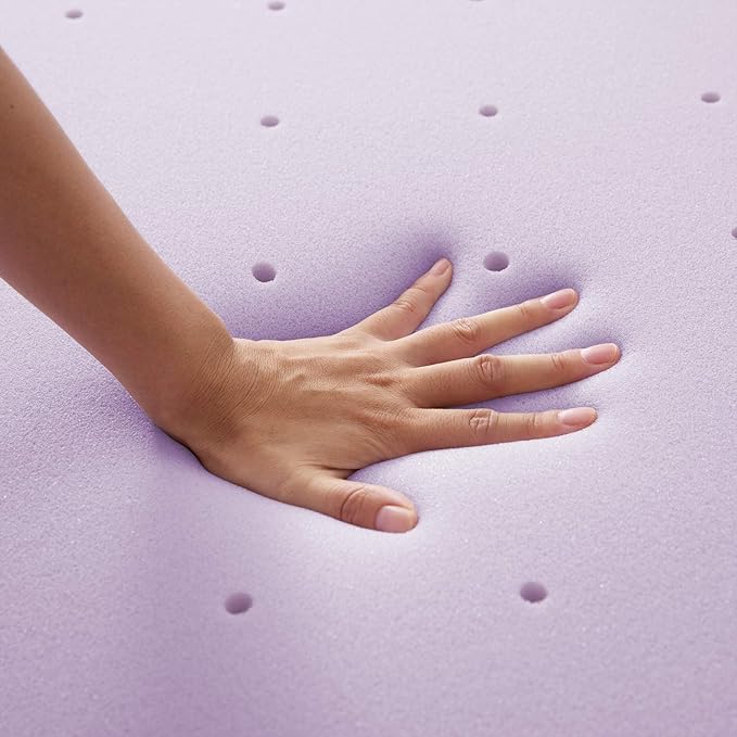 Best Price Mattress Topper King, 2" Memory Foam Mattress Topper with Lavender Certipur-US Certified Cooling, King Size