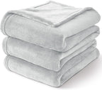 BEDELITE Fleece Blanket Twin Size Dove Gray Throw Blankets for Couch & Bed, 300GSM Luxury Plush Cozy Fuzzy Blanket 60x80 inches, Super Soft Warm Lightweight Throw Blanket for Travel Camping