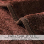 HOZY Soft Blanket King Size Fleece Warm Fuzzy Throw Blankets for The Bed Sofa Lightweight 350GSM Chocolate 90"*108"