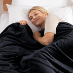 Exclusivo Mezcla Fleece Blanket Twin Size for Bed, Super Soft and Warm, All Season Use, Cozy, Plush, Lightweight, 60x80 Inches Black