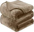 Soft Queen Size Blanket for All Season Warm Fuzzy Microplush Lightweight Thermal Fleece Summer Autumn Fall Winter Spring Blankets for Queen Full Bed Couch Sofa,90x90 Inches,Taupe