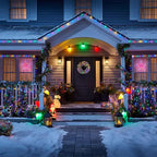 Dazzle Bright C9 Christmas String Lights, 100 LED 66 FT Waterproof Connectable Green Wire Fairy Lights, Christmas Lights for Indoor Outdoor Home Yard Xmas Tree House Decorations (Multi-Colored)