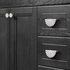10 Pack 3 Inch (76mm) Nickel Cabinet Pulls Cup Flat Drawer Handles Kitchen Cupboard Pull Bathroom Dresser Sunflower Handle Unique Hardware for Furniture Door Wardrobe Hardware TYH-BN-10
