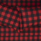 King Size Sheets - Breathable Luxury Bed Sheets with Full Elastic & Secure Corner Straps Built In - 1800 Supreme Collection Extra Soft Deep Pocket Bedding Set, Sheet Set, King, Buffalo Check Burgundy