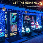 woohaha Christmas Lights Indoor Outdoor,2PACK 13FT 50-Count Lights Incandescent Mini Halloween String Light,120V UL Certified Green Wire Light for Xmas Tree,Patio,Holiday,Party,Home,Garden Decor,Blue