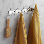 GlazieVault Coat Rack Wall Mount - Stainless Steel Coat Hooks (2 Pack) - Heavy Duty Wall Hooks for Clothes & Accessories