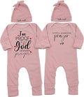 Little Answered Prayer Bodysuit Infant Romper Baby Announcement 0-3 Months Clothes Cute Religious Boys Girls Outfit