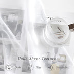 NICETOWN White Short Kitchen Curtains Over Sink 30 inches Long 2 Panels, Grommet Airy Cafe Curtains Cute & Elegant with Light Filtering Window Treatments for Nursery, W42 x L30