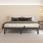 MAF 7 Inch King Metal Platform Bed Frame with Round Corner Legs, 3000 LBS Heavy Duty Steel Slats Support, Noise Free, No Box Spring Needed, Easy Assembly