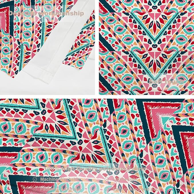 Batmerry Modern Stripe Geometric Tapestry,Boho Tribal ethnic Seamless striped Wall Art Hanging Decoration Polyester Fiber White Ruffled Around for Dorm Room Bedroom Living Room, 51.2x59.1 inches