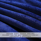 Soft Travel Size Blanket All Season Warm Fuzzy Microplush Lightweight Thermal Fleece Blankets for Couch Bed Sofa,Throw,50x61 Inches,Royal Blue