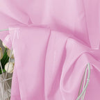 Aiyufeng Light Pink Sheer Curtains 90 Inches Long 2 Panels Set, Semi Transparent Voile Rod Pocket Sheer Window Drapes for Bedroom Bed Canopy Living Room Dining Wedding Party Backdrop, 42W x 90L inch