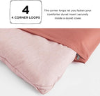 Bedsure King Size Comforter Set - Pink Soft Bedding for All Seasons, Cationic Dyed Bed Set, 3 Pieces, 1 King Size Comforter (104"x90") and 2 Pillow Shams (20"x36"+2")