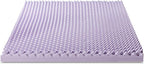 Best Price Mattress 4 Inch Egg Crate Memory Foam Mattress Topper with Soothing Lavender Infusion, CertiPUR-US Certified, Dorm Essentials, King