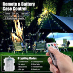 2 Pack Globe String Lights Battery Operated - 21 Feet 60 Led Fairy Lights, 8 Modes with Remote Mini Globe Lights for Indoor Outdoor Bedroom Party Wedding Garden Christmas Tree Decor, Pure White