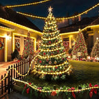 KNONEW 164FT 1000LED Rope Lights for Outside,Outdoor String Lights Waterproof 8 Modes Clear Tube Light for Indoor,Bedroom,Wedding,Garden,Patio,Christmas,Tree,Rv,Holiday Decoration(Warm White)