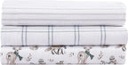 Eddie Bauer - Twin Sheets, Cotton Flannel Bedding Set, Brushed For Extra Softness, Cozy Home Decor (Woodland Friends, Twin)