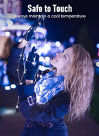 Minetom Fairy Lights Battery Operated, 33FT 100 LED Mini Battery Powered String Lights Twinkle Lights Mason Jar Lights, Waterproof Starry Firefly Lights for Party Wedding Christmas Decor, Pure White