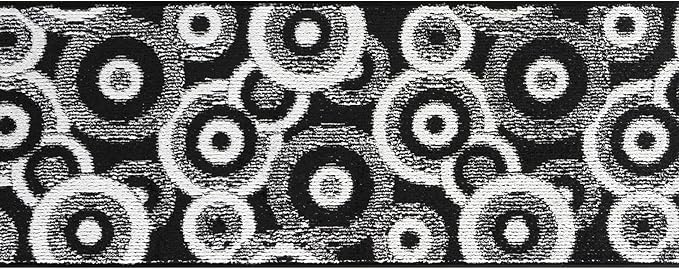 Custom Length Cut to Size Modern Farmhouse Carpet Runner Rug for Hallways, Non Slip Rubber Backed, 31 inch Wide X Customized Length, Geo Black, 31 inch X 6 feet