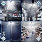 LED Garage Lights Bulb 2 Pack 180W 18000LM 6500K Led Shop Light with 6 Plus 1 Deformable Panels Basement Barn Ceiling Lights for E26/E27
