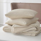 Bedsure California King Comforter Set - Cooling and Warm Bed Set, Linen Reversible Bedding for All Season, 3 Pieces, 1 California King Size Comforter (104"x96") and 2 Pillow Cases (20"x36")