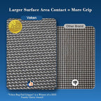 Veken 9x12 Ft Rug Pad Gripper for Hardwood Floors, Non Slip Dark Grey Rug Pads for Area Rugs, Thick Rug Grippers for Tile Floors, Under Carpet Anti Skid Mat, Keep Your Rugs Safe and in Place
