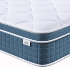 koorlian Twin Bed Mattress 8 Inch - Cooling Hybrid Single Mattress in a Box for Back Pain Relief - Pocket Spring & Memory Foam | Fiberglass-Free, Medium Firm Feel, CertiPUR-US, 120 Nights Trial